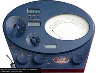 Religious artifacts like this one extend and amplify the core stories of a particular faith.<br />