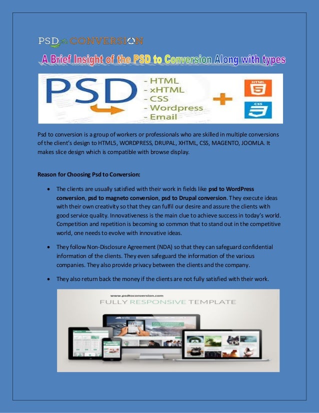 Get the Best and Affordable Psd Conversion Services by PSD To Conversion