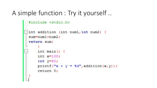 A brief introduction to C Language