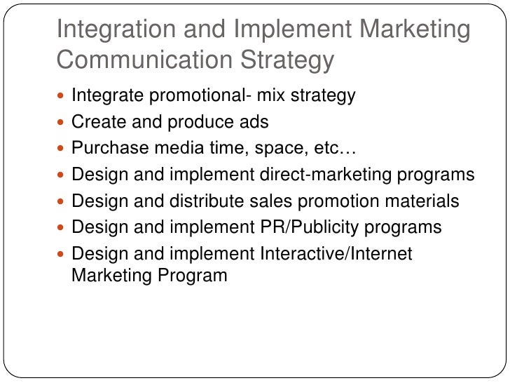 marketing communication strategy