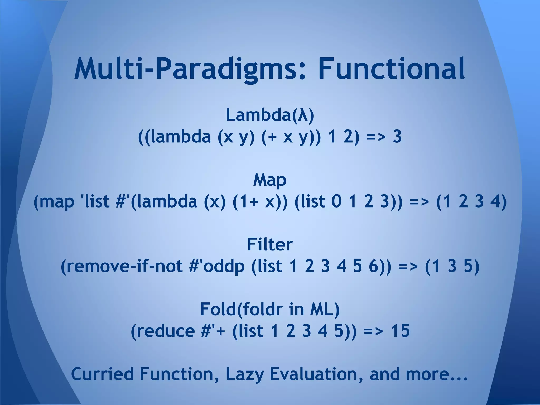 A brief introduction to lisp language | PPT