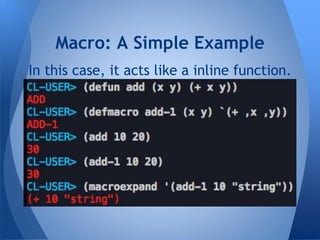 A brief introduction to lisp language | PPT