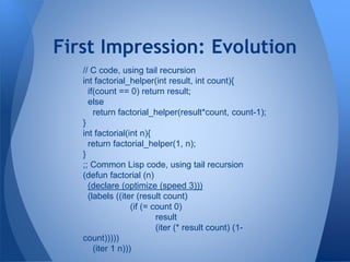 A brief introduction to lisp language | PPT