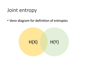 A brief introduction to mutual information and its application | PPTX