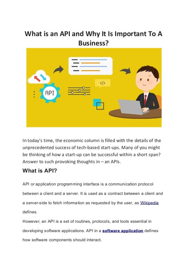 What is an API and Why It Is Important To A Business?
