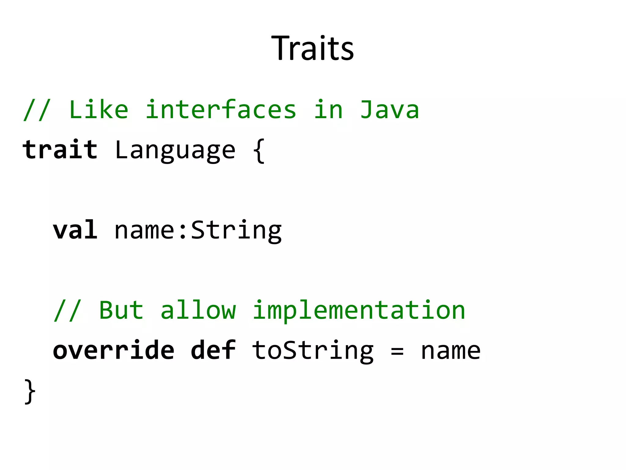 Scala is Concise