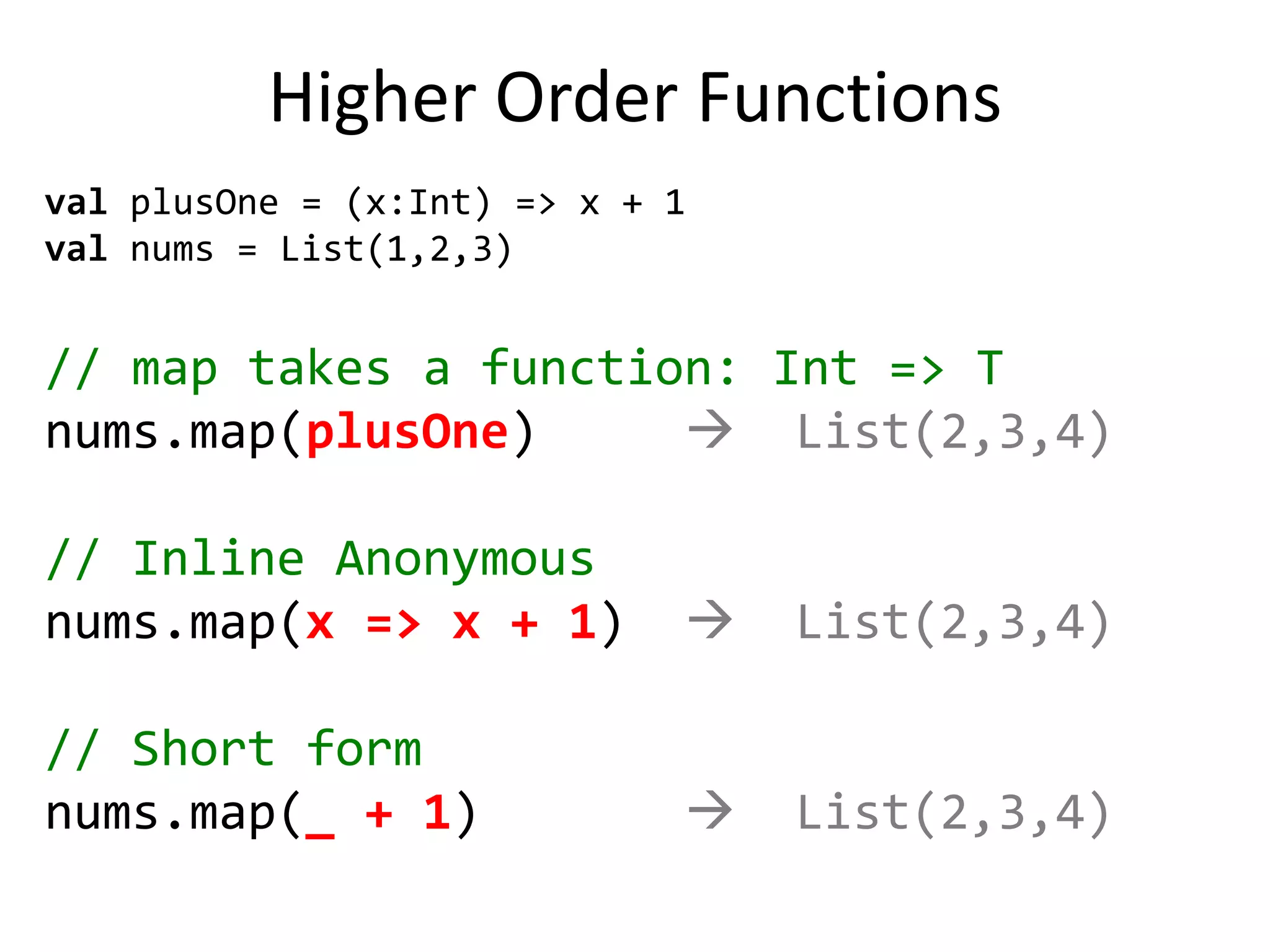 Less Boilerplate// Scalaclass Person(varname: String, varage: Int)