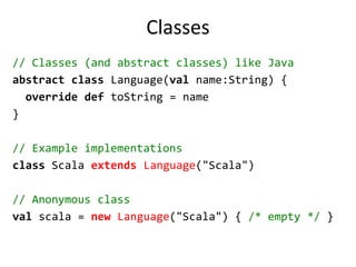 Scala is PracticalCan be used as drop-in replacement for JavaMixed Scala/Java projectsUse existing Java librariesUse existing Java tools (Ant, Maven, JUnit, etc…)Decent IDE Support (NetBeans, IntelliJ, Eclipse)