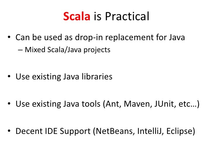 A Brief Intro to Scala