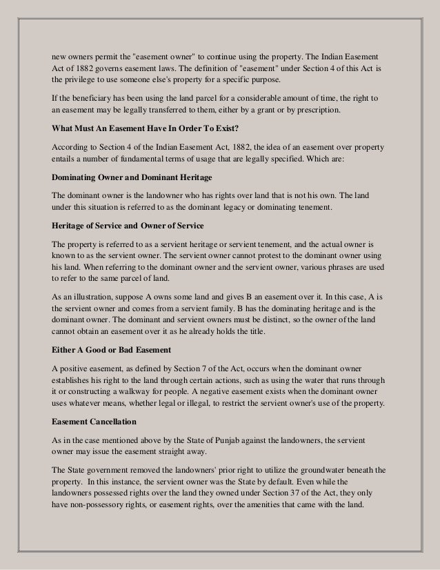 A Brief Overview Indian Easement Act