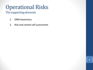 Core Om Risk Questions A brief overview of operational risk | PDF