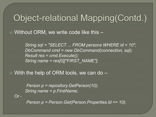 A brief overview of java frameworks | PPTX | Databases | Computer ...