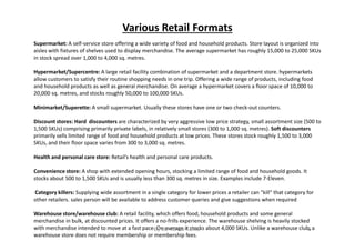A brief overview to fmcg retail supermarket sector ppt | PDF