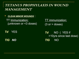 A brief review of tetanus prophylaxis haris bela | PPT