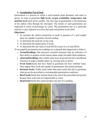 A brief Study on Quality Control Attributes of Agricultural Inputs (seeds and fertilizers) by Md. Kamaruzzaman Shakil