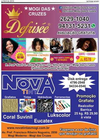 Abril de 20194 SETEMI NEWS
 