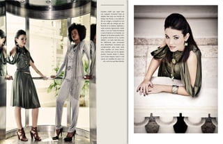 {24}www.revistavenuscuba.wordpress.com
revistavenus@gmail.com {25}www.revistavenuscuba.wordpress.com
revistavenus@gmail.com
¿Quieres outfits que vayan bien
con cualquier momento? Estos se
adaptan bien para una reunión de
trabajo más formal, o una salida tar-
día con amigas a compartir en uno
de esos cafés tan vintage que han
florecido en La Habana. Agrisados y
verde aceituna, ligeramente metali-
zados, y con una mezcla de texturas
a veces lindando en lo futurista. Los
pliegues de las piezas pueden inclu-
so aportar volumen en tus “puntos
débiles”, y no sería mala idea usar-
los hábilmente para enmascarar
esos desperfectos. Accesorios que
complementen estos looks serán
todos aquellos con tonos broncí-
neos, mientras que con los zapatos
puedes moverte desde lo clásico,
como ilustra Massiel, hasta lo más
casual, con sandalias de cuero y ta-
cón, como las que lleva Alondra.
 