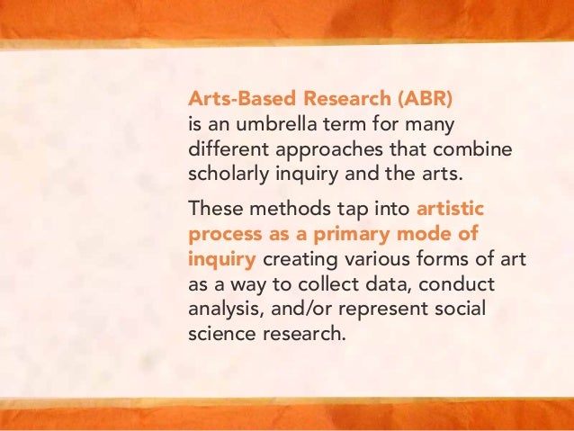 social work research using arts based methods