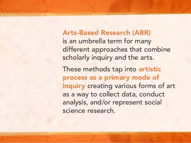 Arts Based Research