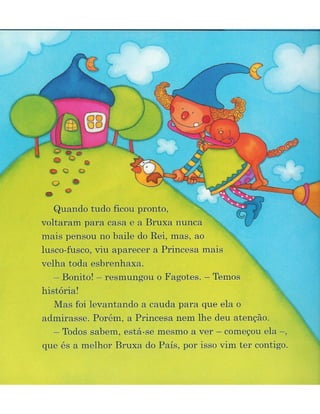 A bruxa esbrenhuxa, ilustrações por Carla Antunes