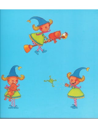 A bruxa esbrenhuxa, ilustrações por Carla Antunes