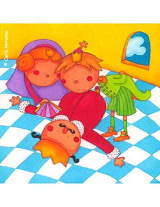 A bruxa esbrenhuxa, ilustrações por Carla Antunes