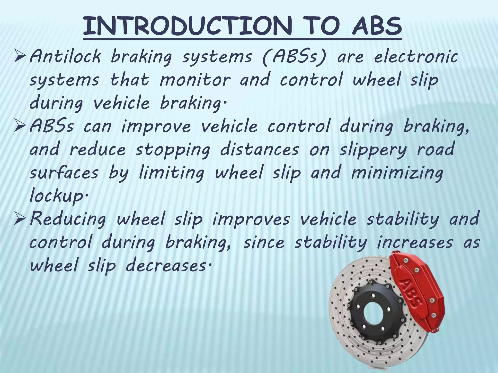 Picture Idea: Antilock Braking System