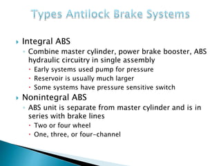 Anti lock braking system | PPTX