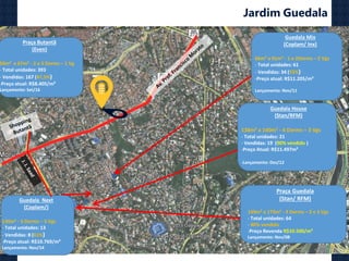 Jardim Guedala
zx
Guedala Mix
(Coplam/ Inx)
66m² a 91m² - 1 e 2Dorms – 2 Vgs
- Total unidades: 61
- Vendidas: 34 (55%)
-Preço atual: R$11.205/m²
Lançamento: Nov/11
Praça Guedala
(Stan/ RFM)
149m² a 173m² - 4 Dorms – 2 e 3 Vgs
- Total unidades: 64
- 80% vendido
-Preço Revenda R$10.500/m²
Lançamento: Nov/08
Guedala House
(Stan/RFM)
138m² a 140m² - 4 Dorms – 3 Vgs
- Total unidades: 21
- Vendidas: 19 (90% vendido )
-Preço Atual: R$11.497m²
-Lançamento: Dez/12
Guedala Next
(Coplam/)
130m² - 3 Dorms – 3 Vgs
- Total unidades: 13
- Vendidas: 8 (61%)
-Preço atual: R$10.769/m²
Lançamento: Nov/14
Praça Butantã
(Even)
50m² e 67m² - 2 e 3 Dorms – 1 Vg
- Total unidades: 393
- Vendidas: 167 (47,5%)
-Preço atual: R$8.405/m²
Lançamento: Set/16
 