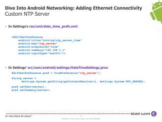 ABS 2013: Dive into Android Networking - Adding Ethernet Connectivity | PDF