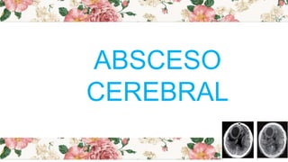 ABSCESO
CEREBRAL
 