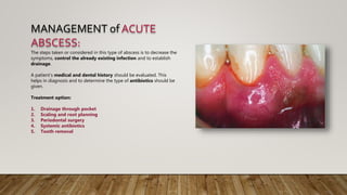 Abscess of periodontium | PPTX