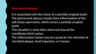 Periodontal abscess, abscess of periodontium | PPTX