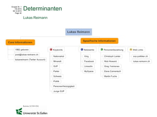 Gruppe Nr. 1
    HS 2010
 08.12.2010
               Determinanten
    Page 40


               Lukas Reimann
 