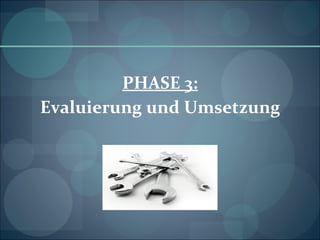 PHASE 3: Evaluierung und Umsetzung 