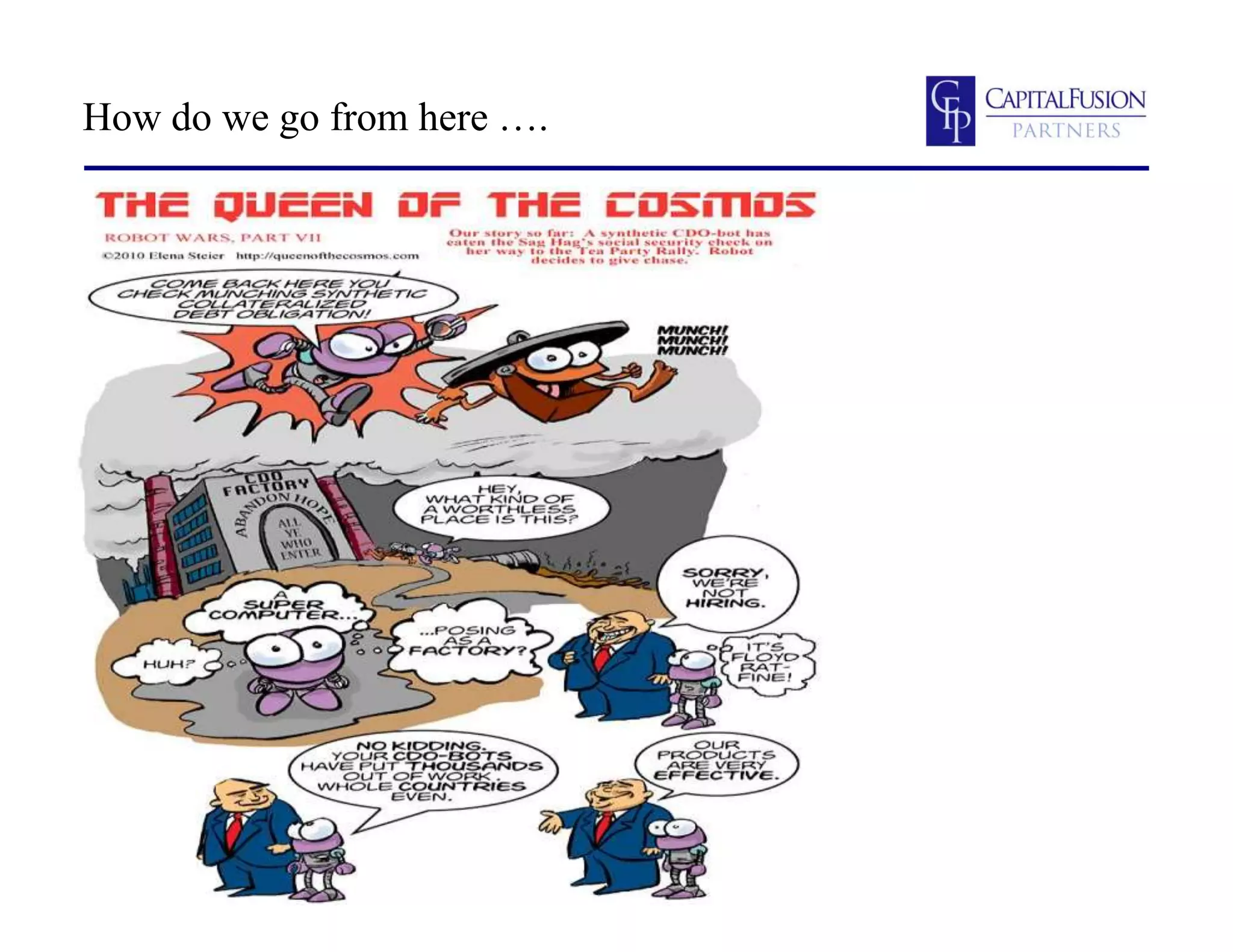 How do we go from here ….
 