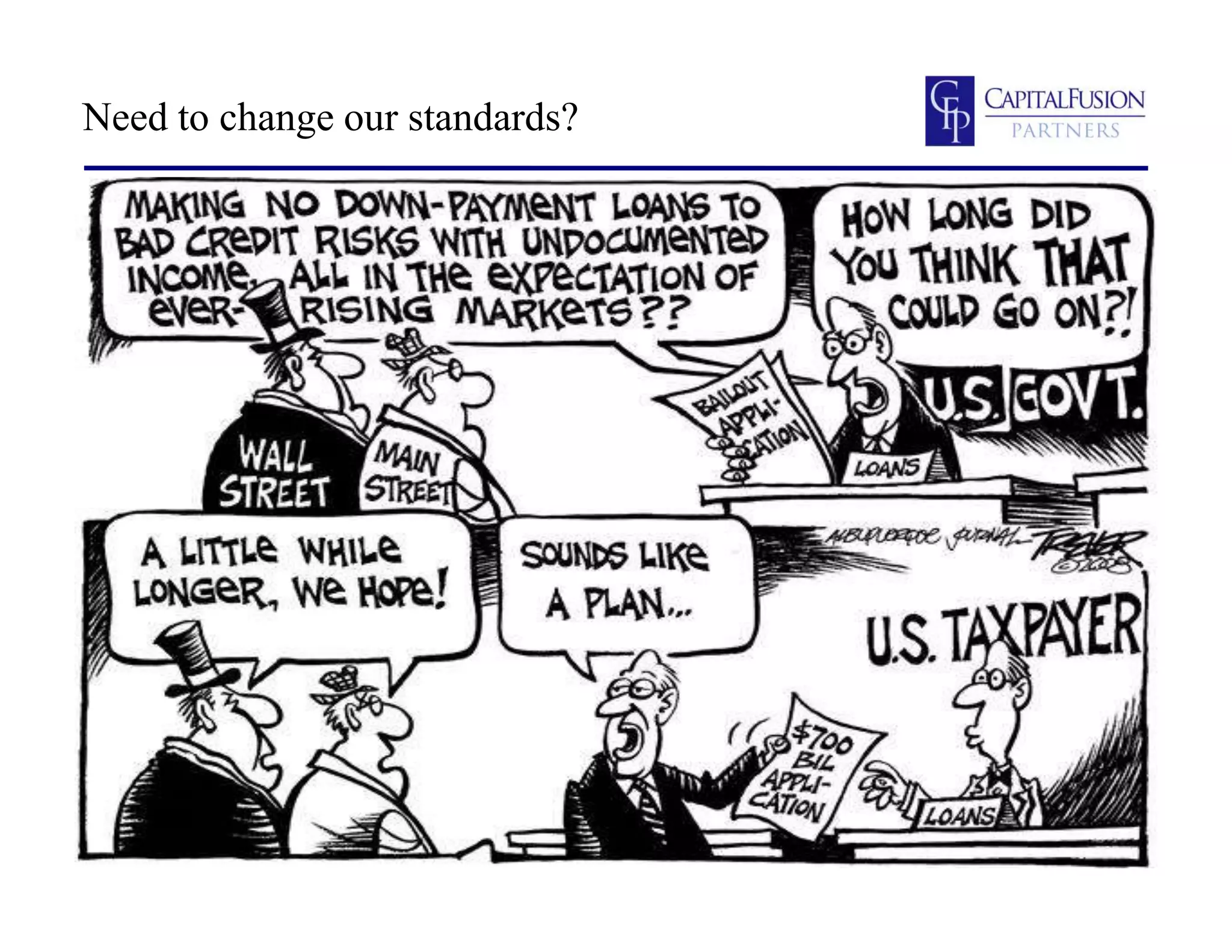 Need to change our standards?
 