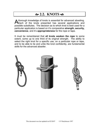 Abseiling techniques manual | PDF