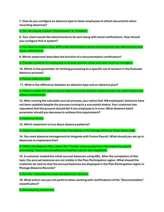 Comprehensive Guide to Certified Absence Management Implementation | PDF