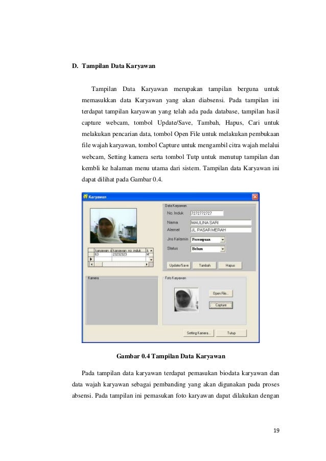 Makalah Absensi webcam