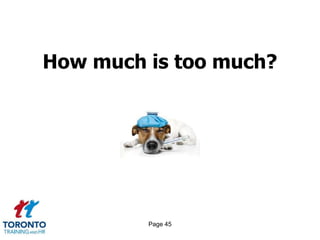 Page 45
How much is too much?
 