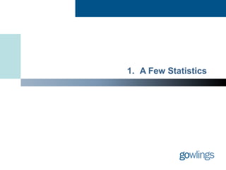 1. A Few Statistics 
 