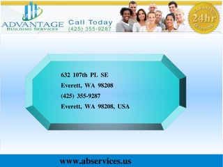 www.abservices.us
632 107th PL SE
Everett, WA 98208
(425) 355-9287
Everett, WA 98208, USA
 