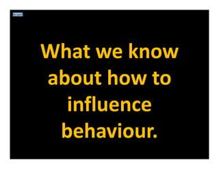 Jeff French: How to Design and Deliver Social Programs that Influence Behaviour 