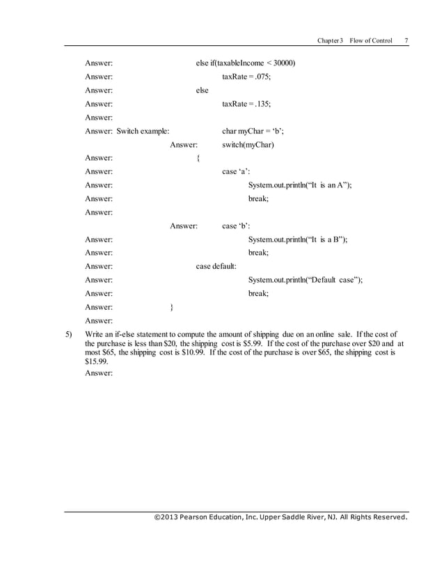 Absolute Java 5e Savitch Test Bank | DOCX | Programming Languages ...