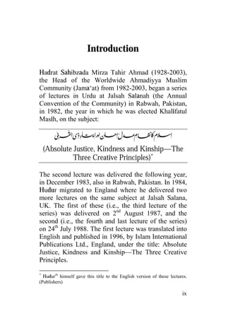 Absolute Justice Kindness And Kinship The Three Creative Principles