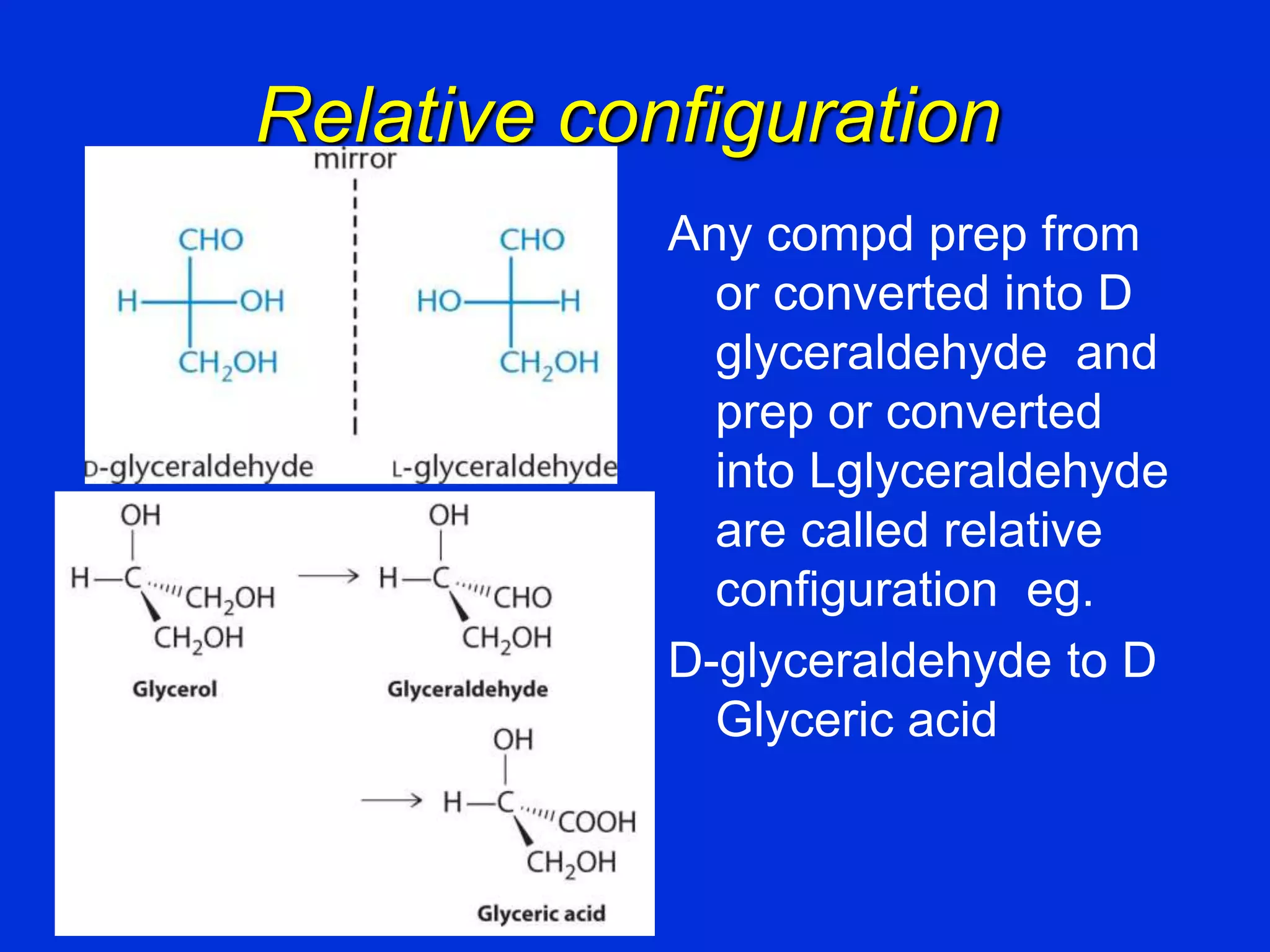 Absolute & relative configuration PPT