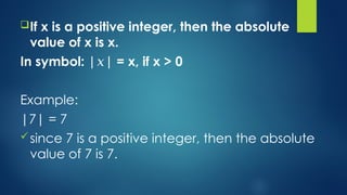 Absolute Value and Operations On Integers.pptx