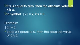 Absolute Value and Operations On Integers.pptx