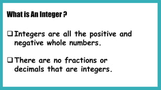 Absolute Value and the Fundamental Operations on Integers.pptx